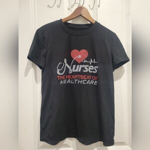 Black And Gray Nurses Graphic T-Shirt BUNDLE